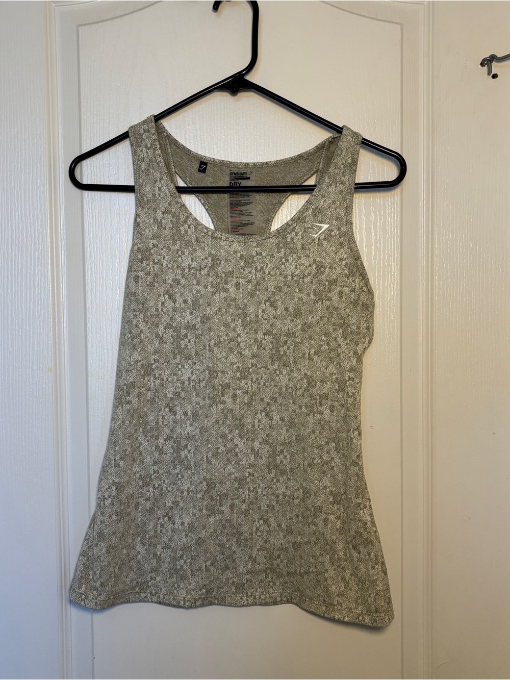 Gymshark Grey Textured Racerback Tank